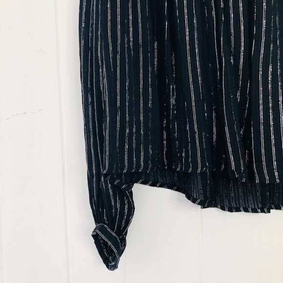 H&M Black Blouse with Metallic Detail - Picture 7 of 9